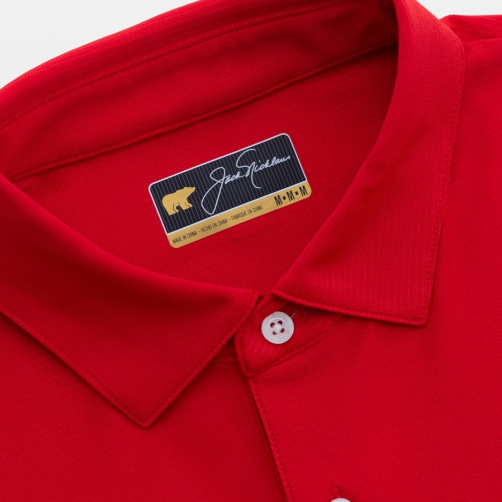 Jack Nicklaus Red Dune Solid Stripe Polo XL EUC